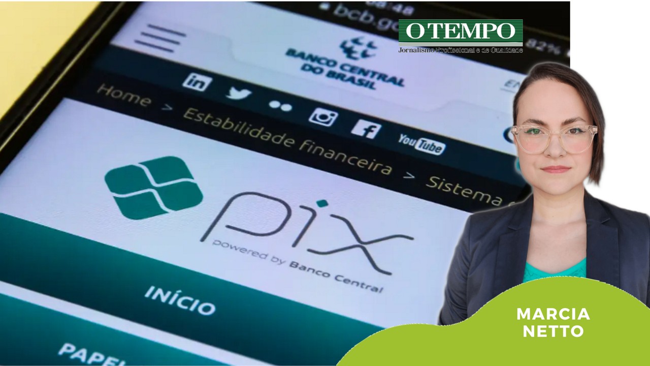 Aplicativo do Pix em smartphone