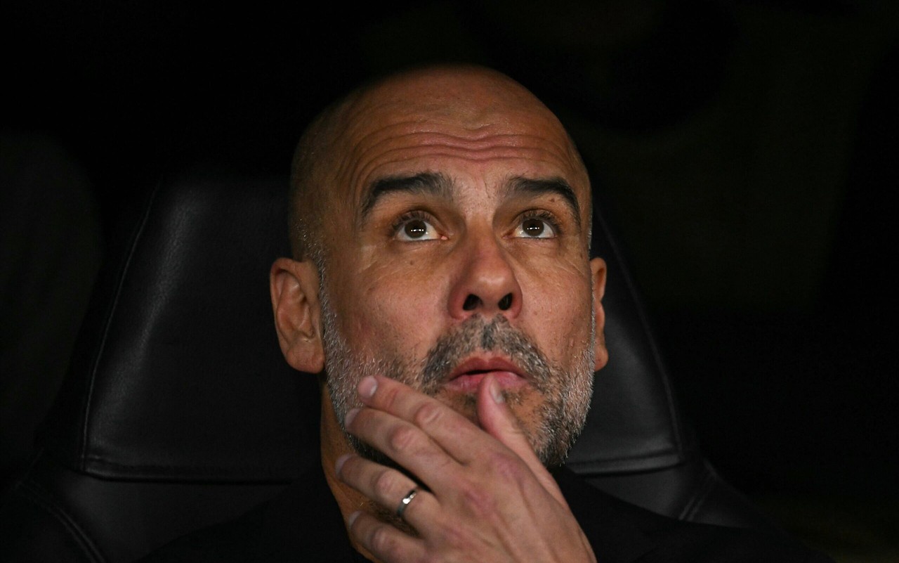 Pep Guardiola, técnico do Manchester City (Foto: JAVIER SORIANO / AFP)