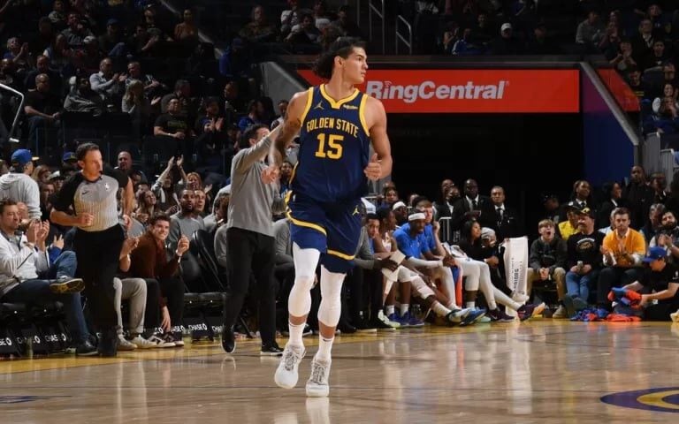 Gui Santos em ação pelo Golden State Warriors (Foto: Divulgação)