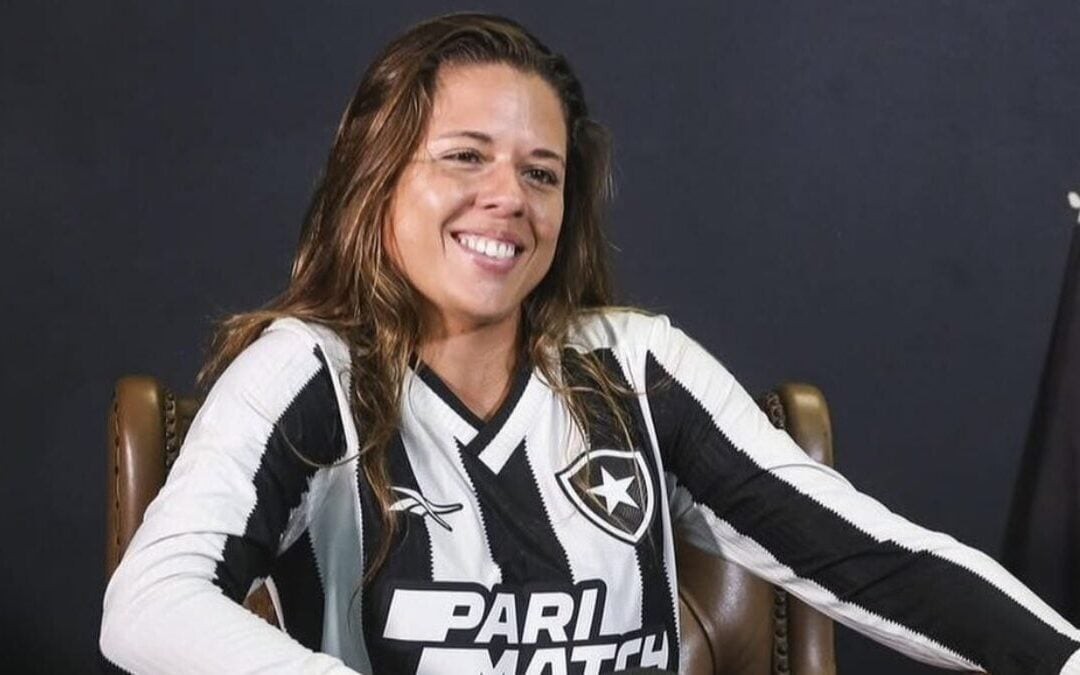 Hanna Santos era apresentadora da BotafogoTV (Foto: Divulgação/Botafogo)