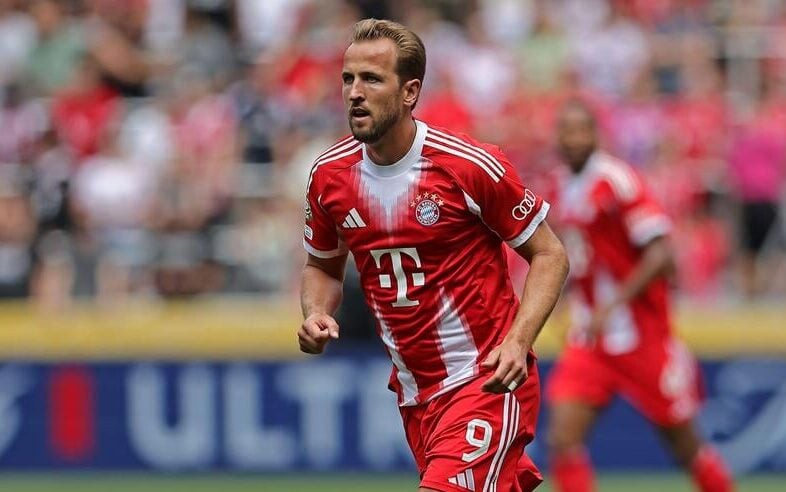 Harry Kane marcou o primeiro gol da vitória do Bayern de Munique sobre o Boca Juniors por 2x1 (Foto: Heuler Andrey/SPP Sport Press Photo/Alamy Live News)