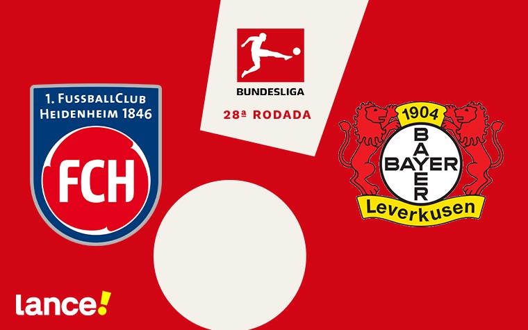 Heidenheim x Bayer Leverkusen pela Bundesliga (Arte: Lance!)