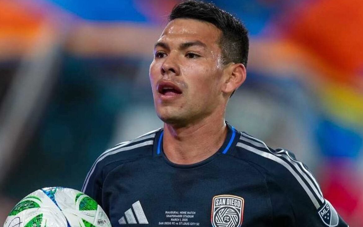Lozano em campo pelo San Jose FC (Foto: Reprodução/Instagram/@hirvinglozano)