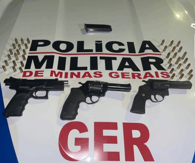 Homem é preso em flagrante com armas de fogo escondidas em casa