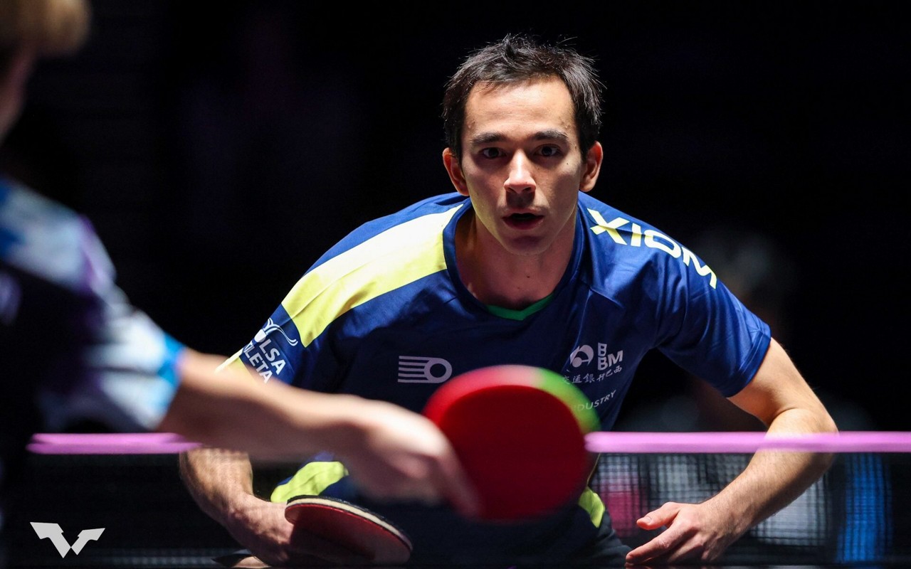 Hugo Calderano é o quinto do ranking mundial (Foto: Divulgação/WTT)
