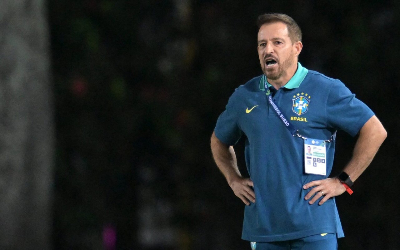 Ramon Menezes: técnico da Seleção Sub-20 está na berlinda. (Foto: Juan Barreto/AFP)