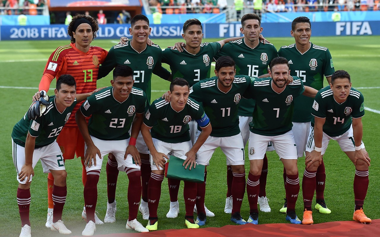 Seleção do México na Copa do Mundo de 2018 (Foto: Hector Retamal/AFP)
