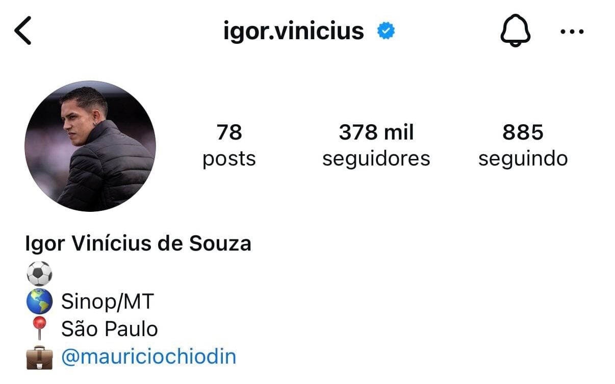 Igor Vinícius assinou com o Santos e se despede do Tricolor (Foto: Reprodução)