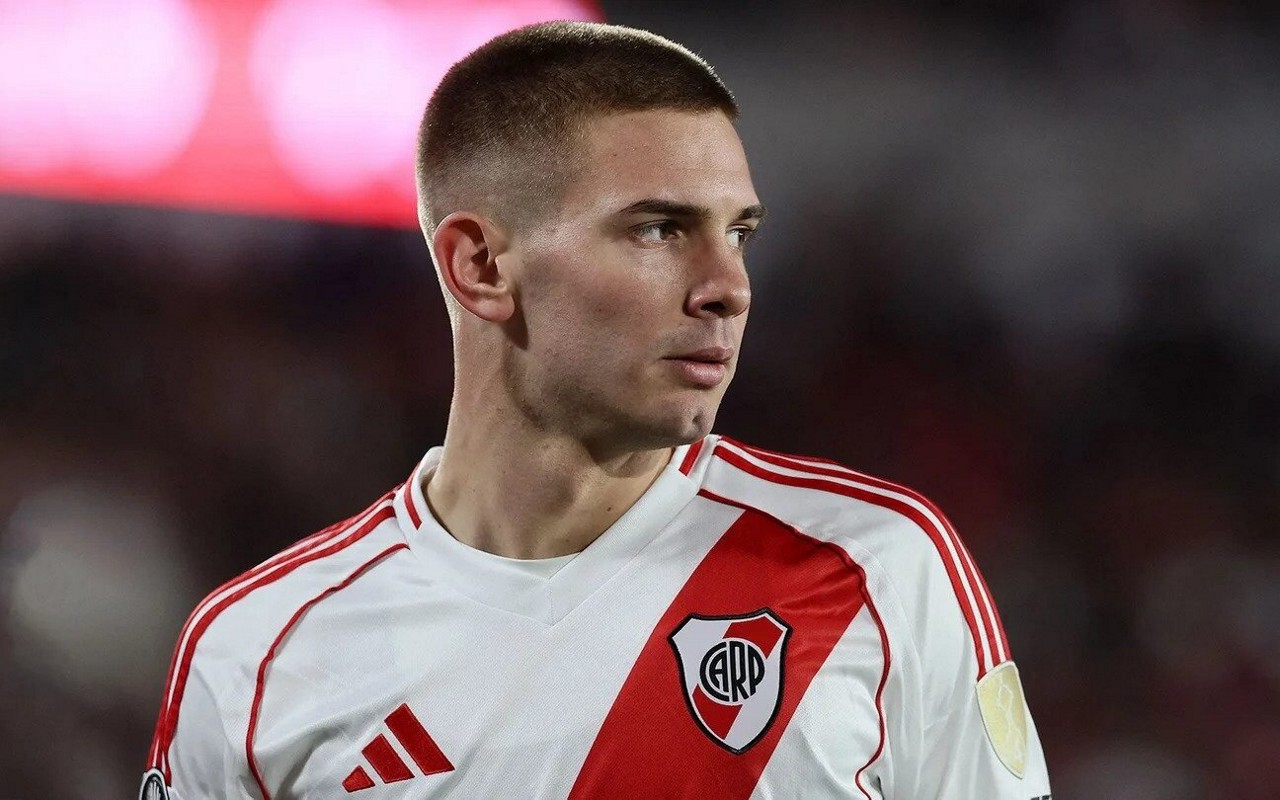 Mastantuono, do River Plate, foi anunciado pelo Real Madrid (Foto: Reprodução)