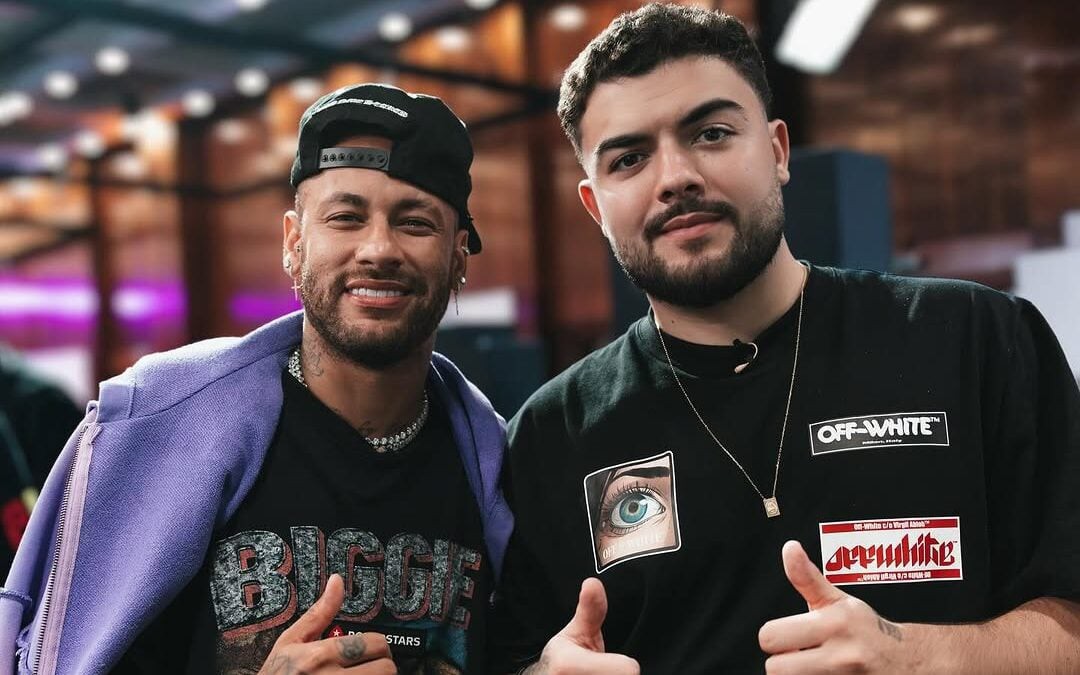 Neymar e Luqueta, presidentes de clubes da Kings League. (Foto: Reprodução / Instagram)