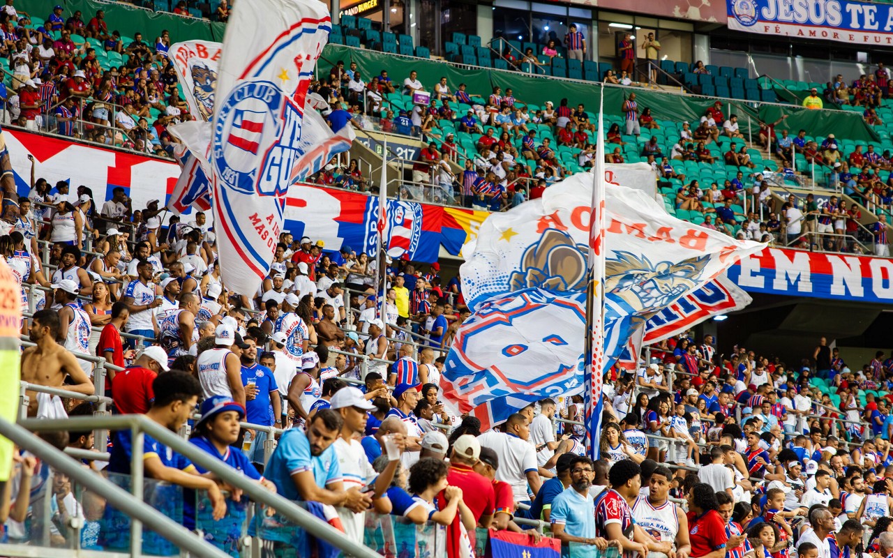 Torcida do Bahia na Arena Fonte Nova (Foto: Letícia Martins/EC Bahia)