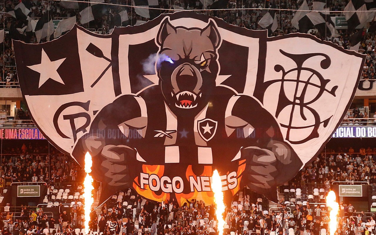 Torcida do Botafogo no Niton Santos (Foto: Vítor Silva/Botafogo)