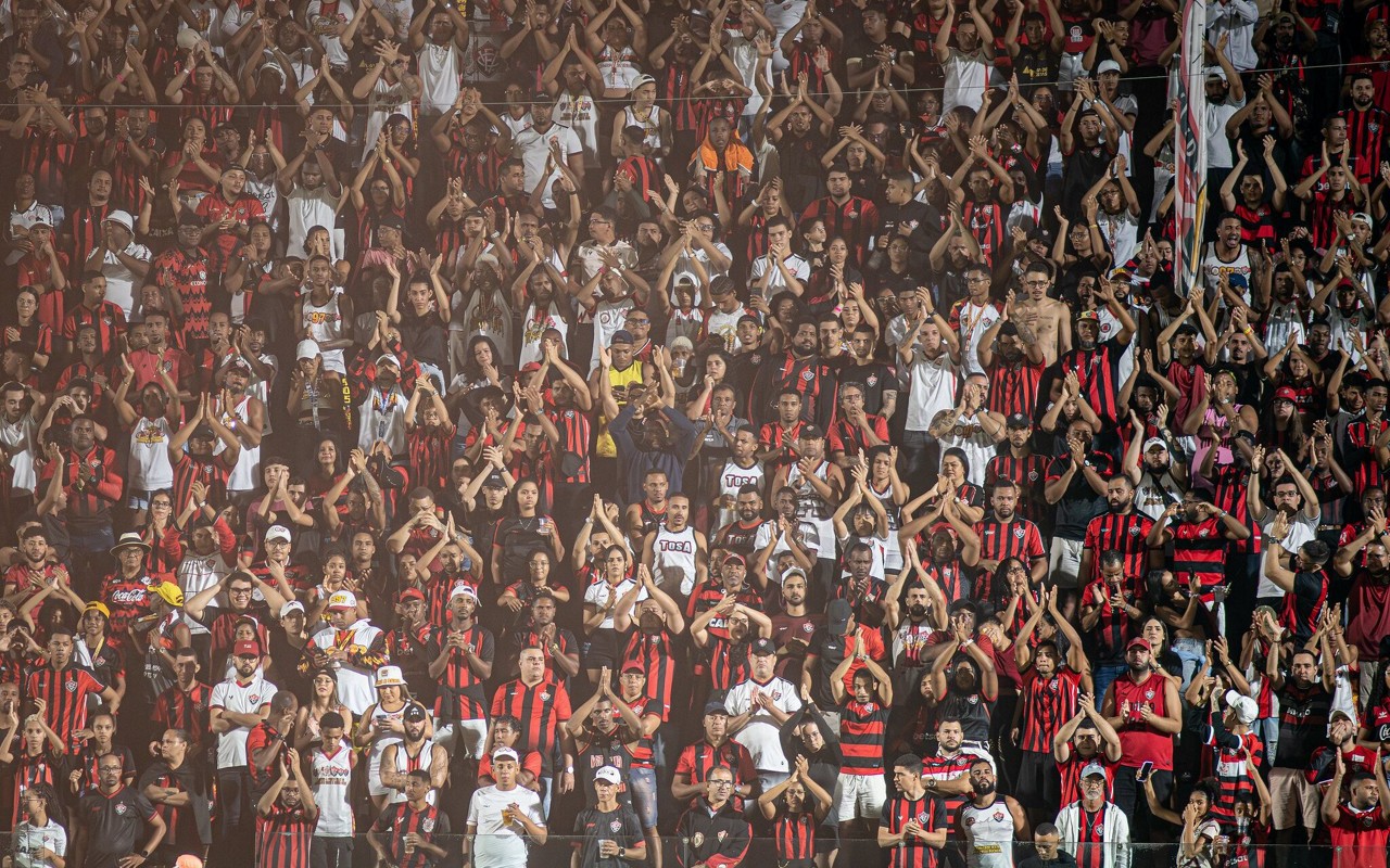 Torcida do Vitória no Barradão (Foto: Victor Ferreira / EC Vitória)