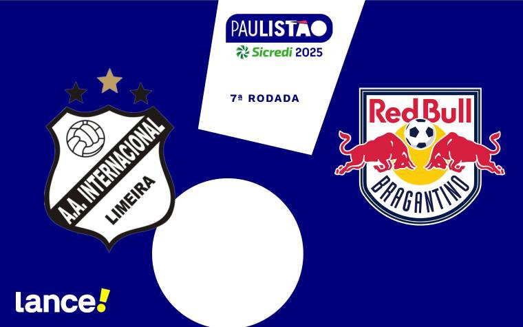 Inter de Limeira e Red Bull Bragantino se enfrentam pela sétima rodada do Paulistão (Arte: Lance!)