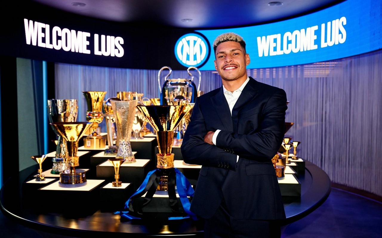 Luis Henrique é anunciado pela Inter de Milão (Foto: Reprodução)