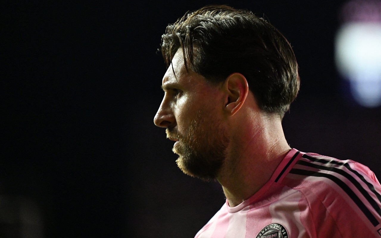 Messi em ação no jogo entre Inter Miami e New York City, na estreia da MLS (Foto: Chandan Khanna / AFP)