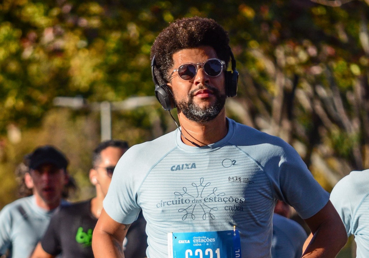 Pablo Moreno, praticante de corrida ao ar livre desde 2011, durante prova