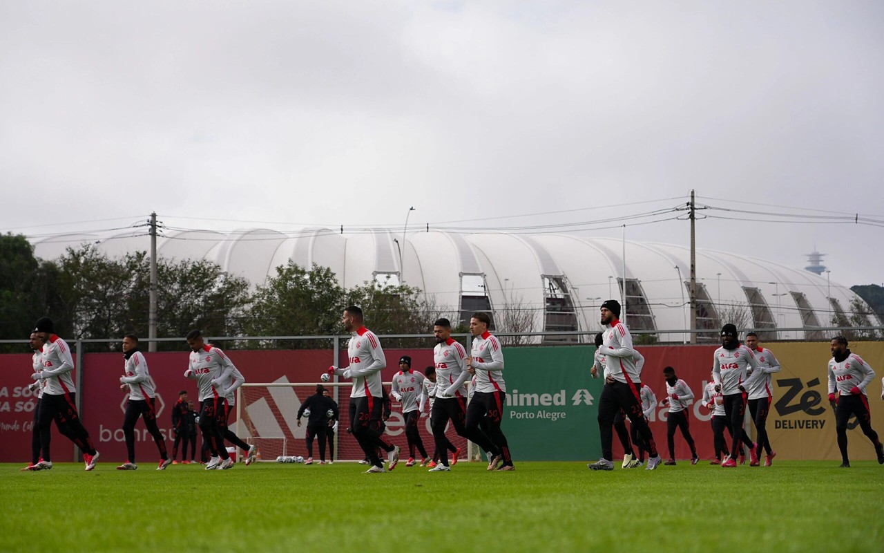 Treino do Internacional no CT Parque Gigante (Foto: Ricardo Duarte/SC Internacional)