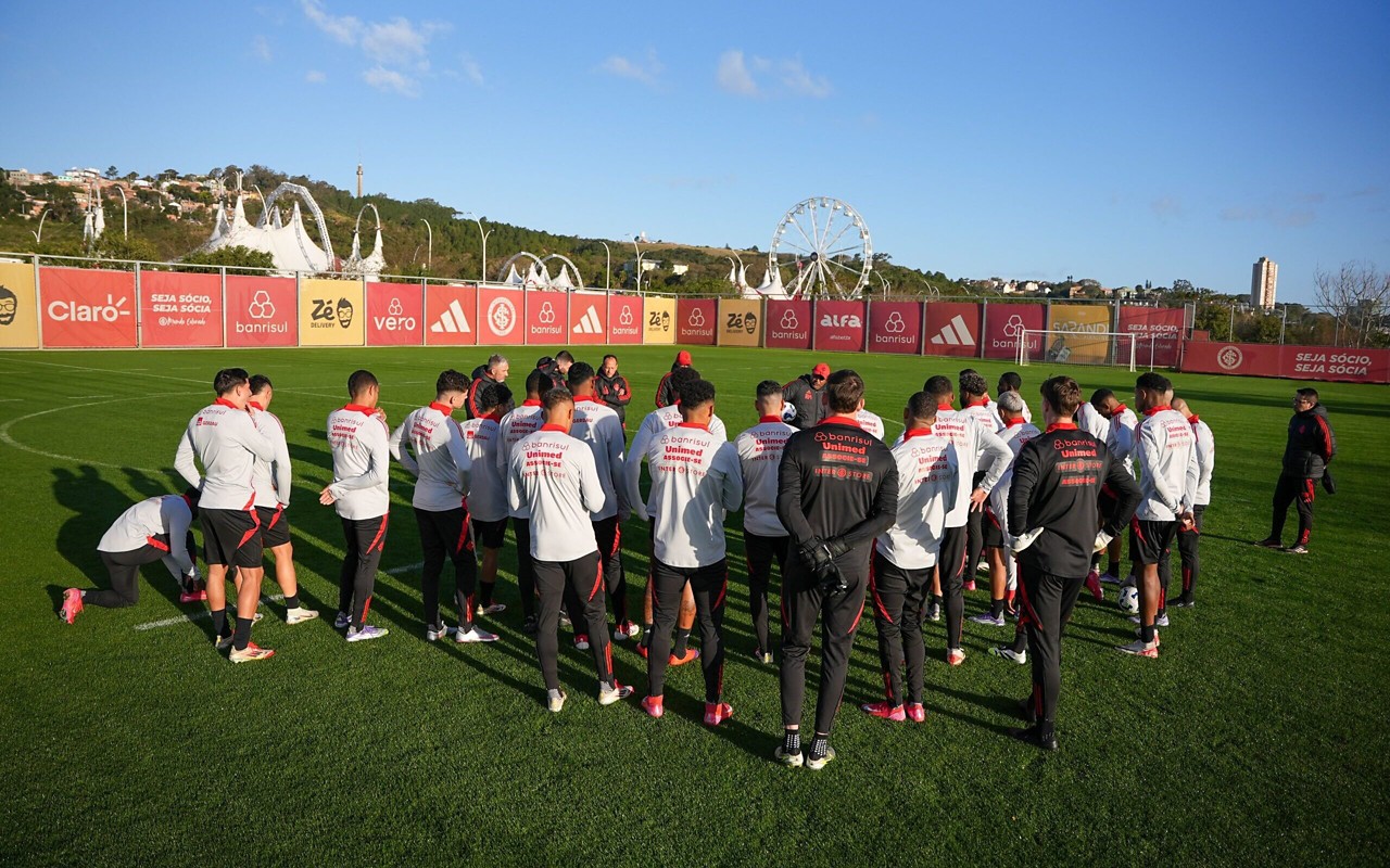 Treino do Internacional no CT Parque Gigante (Foto: Ricardo Duarte/SC Internacional)