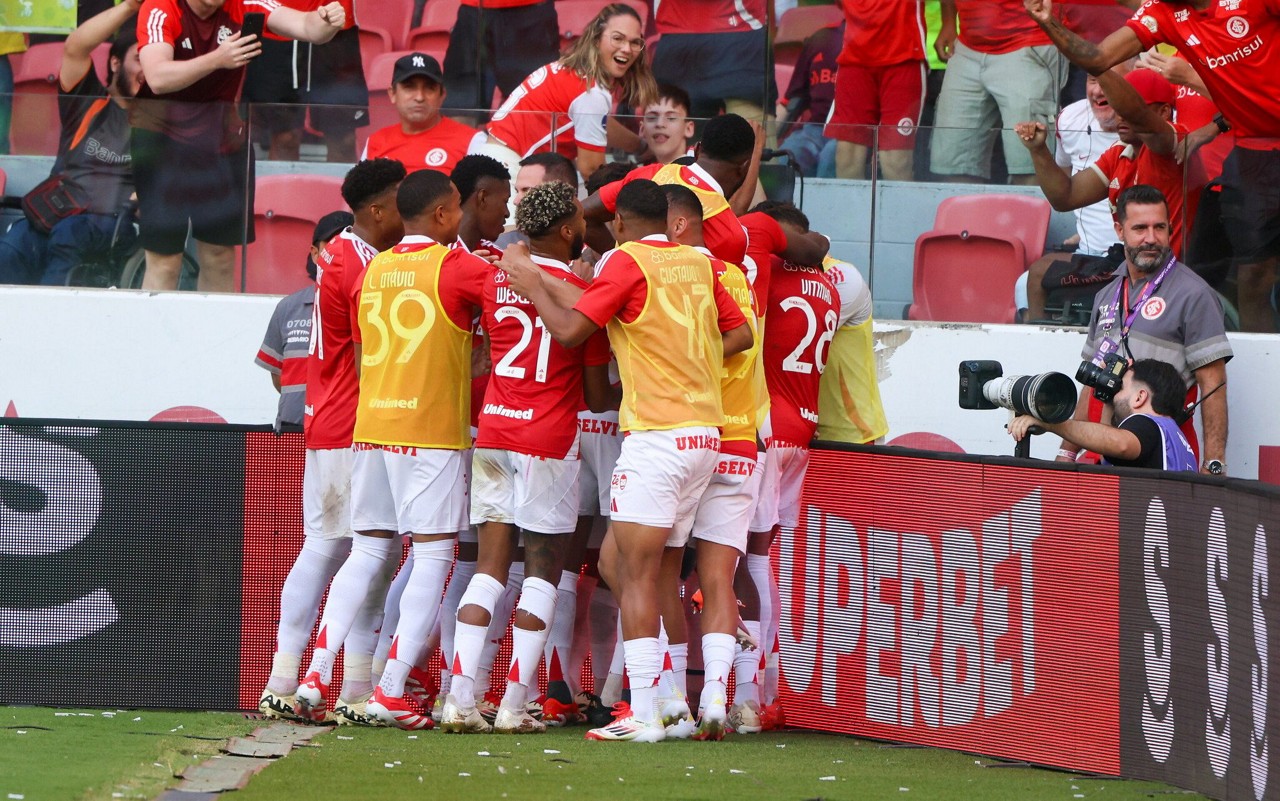 Jogadores do Internacional comemorando. (Foto: Ricardo Duarte/Internacional)