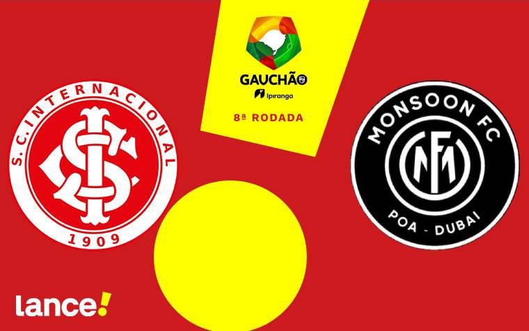 Internacional e Monsoon se enfrentam pelo Campeonato Gaúcho (Arte: Lance!)