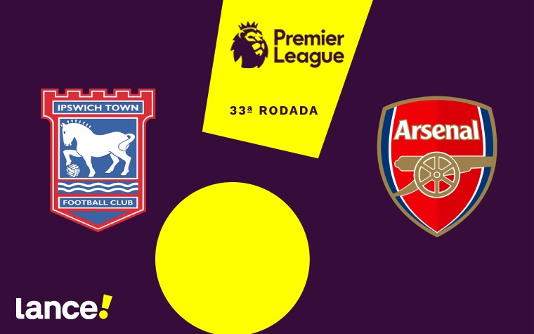 Ipswich Town x Arsenal pela Premier League (Arte: Lance!)