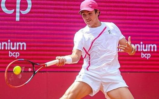 João Fonseca no primeiro treino no Challenger de Estoril (Millenium Estoril Open)