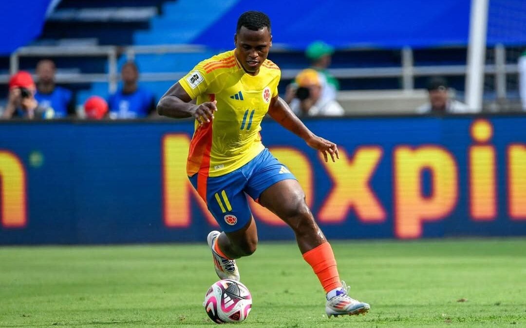 Jhon Arias é convocado pela Colômbia para as Eliminatórias para a Copa do Mundo de 2026. (Foto: Divulgação)