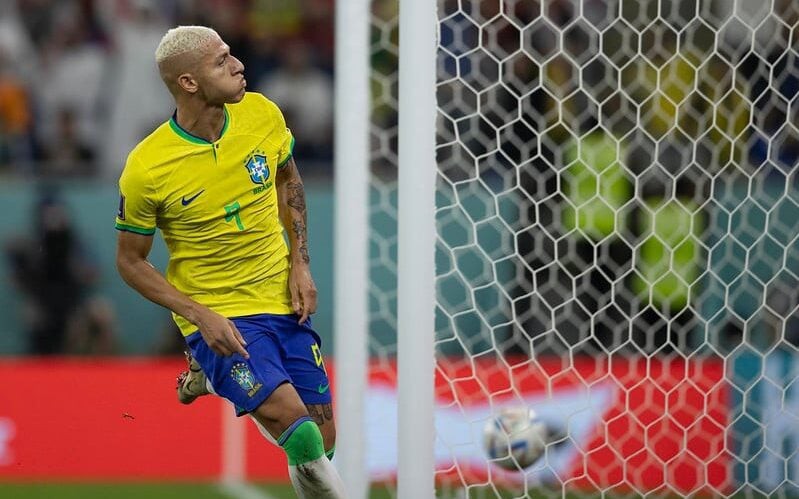 Richarlison, pela Seleção Brasileira (Foto: Lucas Figueiredo/CBF)