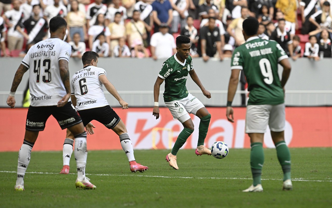 Palmeiras x Vasco pelo Brasileirão (Foto: Mateus Bonomi/AGIF)