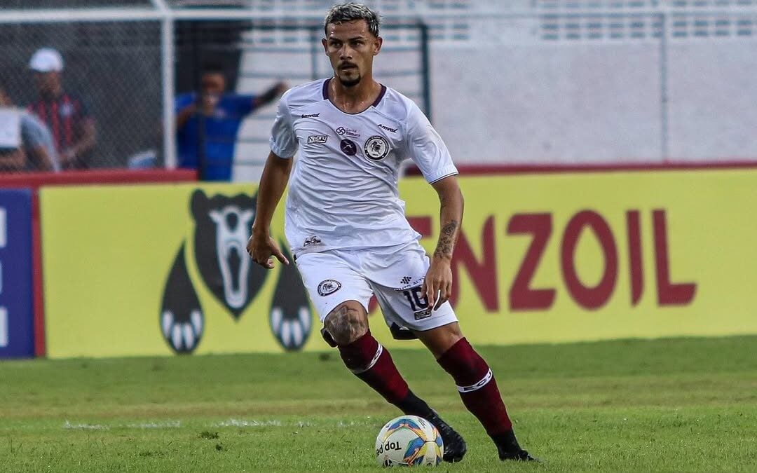 Matheus Firmino marcou golaço pelo Jacuipense no Campeonato Baiano (Foto: Lucas Pena/Jacuipense)
