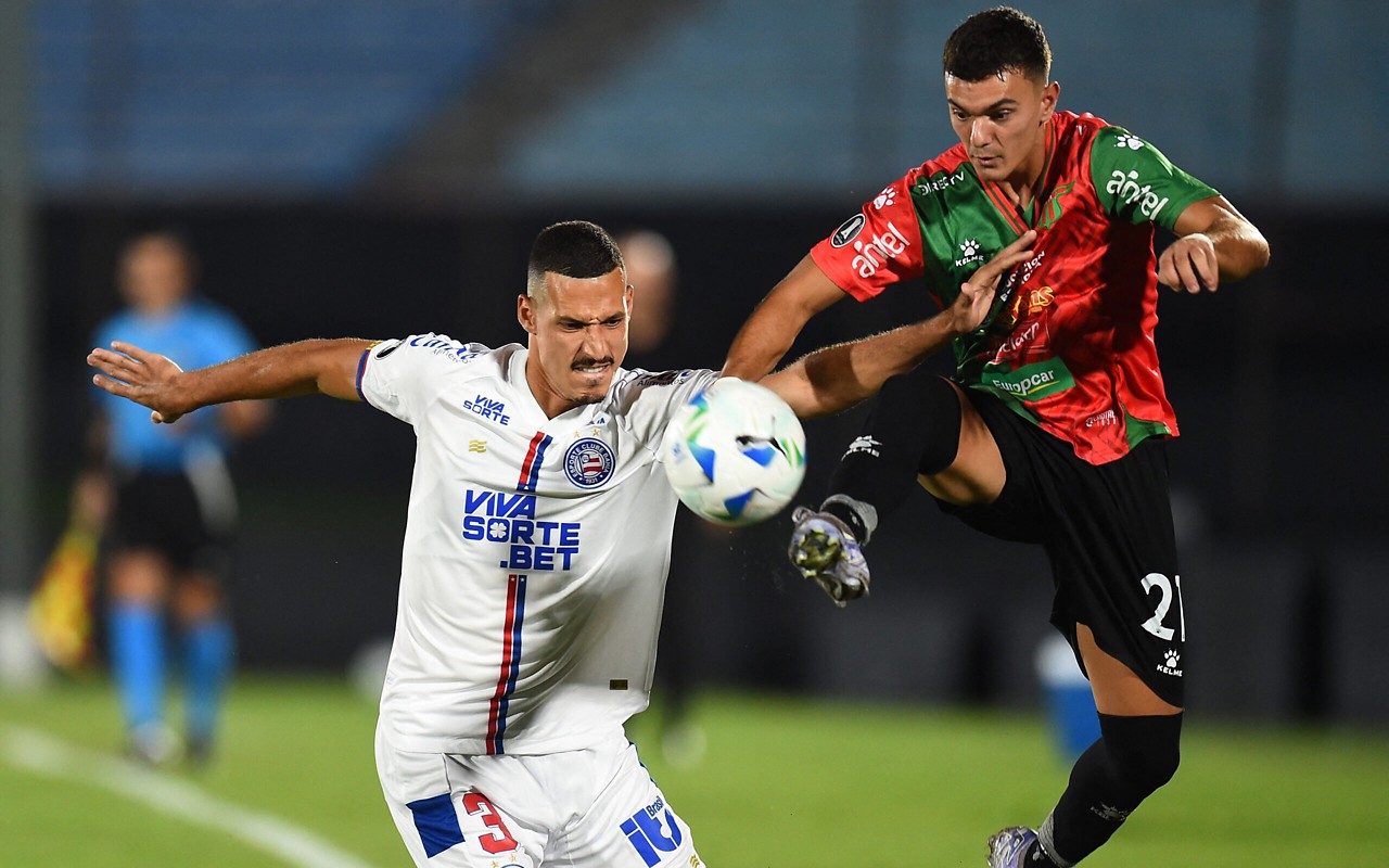Bahia encara o Boston River no jogo de volta da Pré-Libertadores (Foto; Dante Fernandez/AFP)
