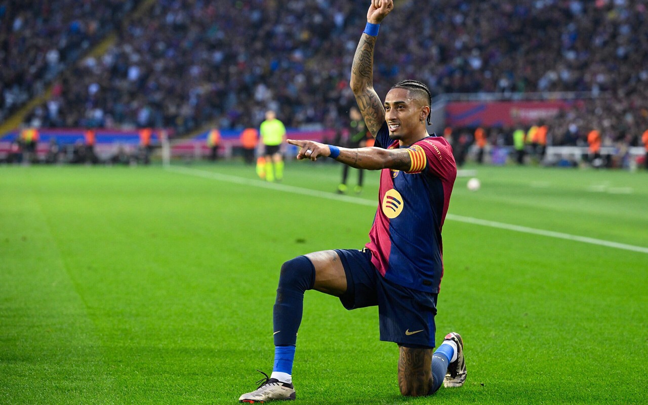 Jogos de hoje: Barcelona do brasileiro Raphinha entra em campo (Foto: Josep Lago/AFP)