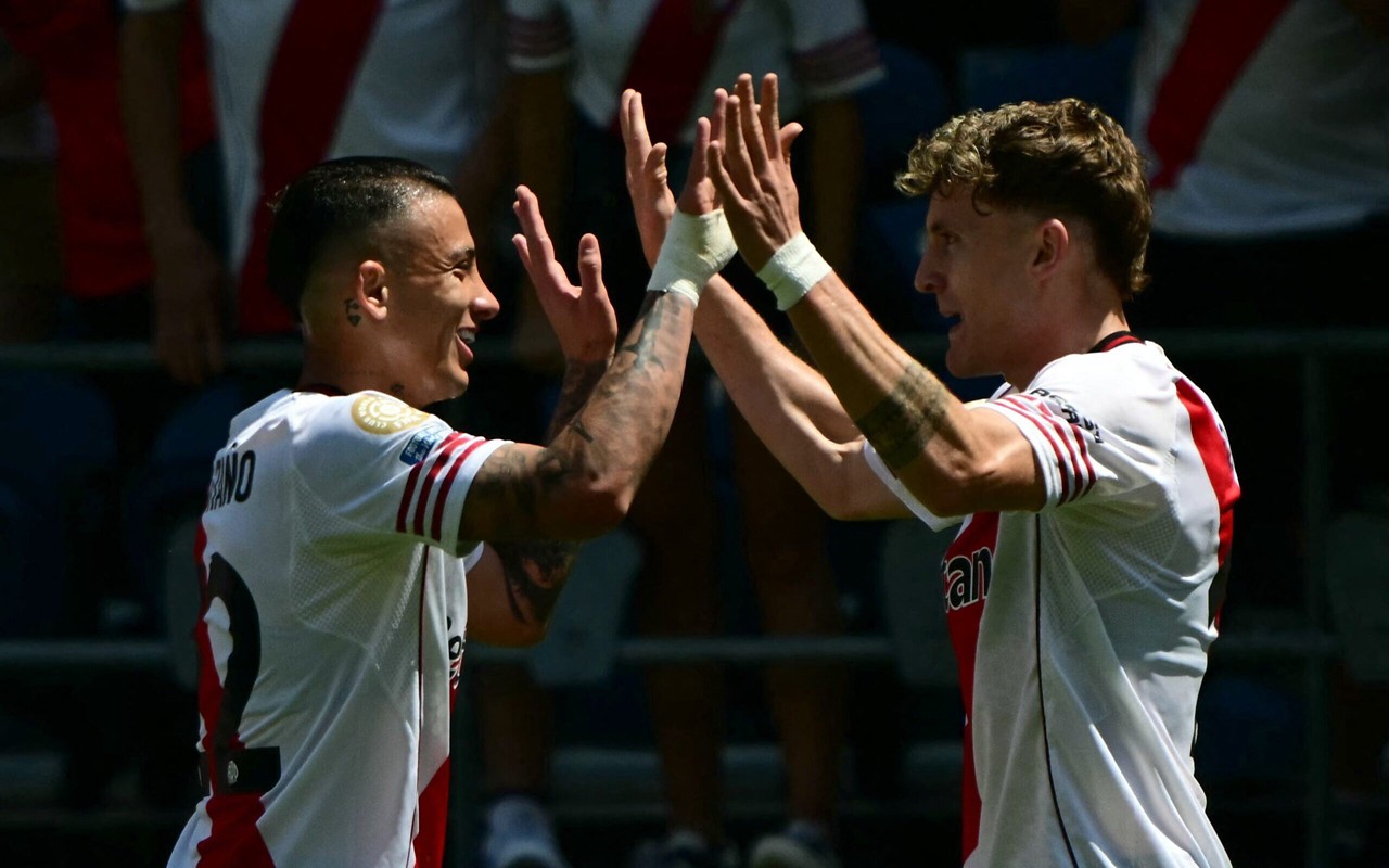 River Plate em ação no Mundial de Clubes da Fifa (Foto: Pablo Porciúncula/AFP)