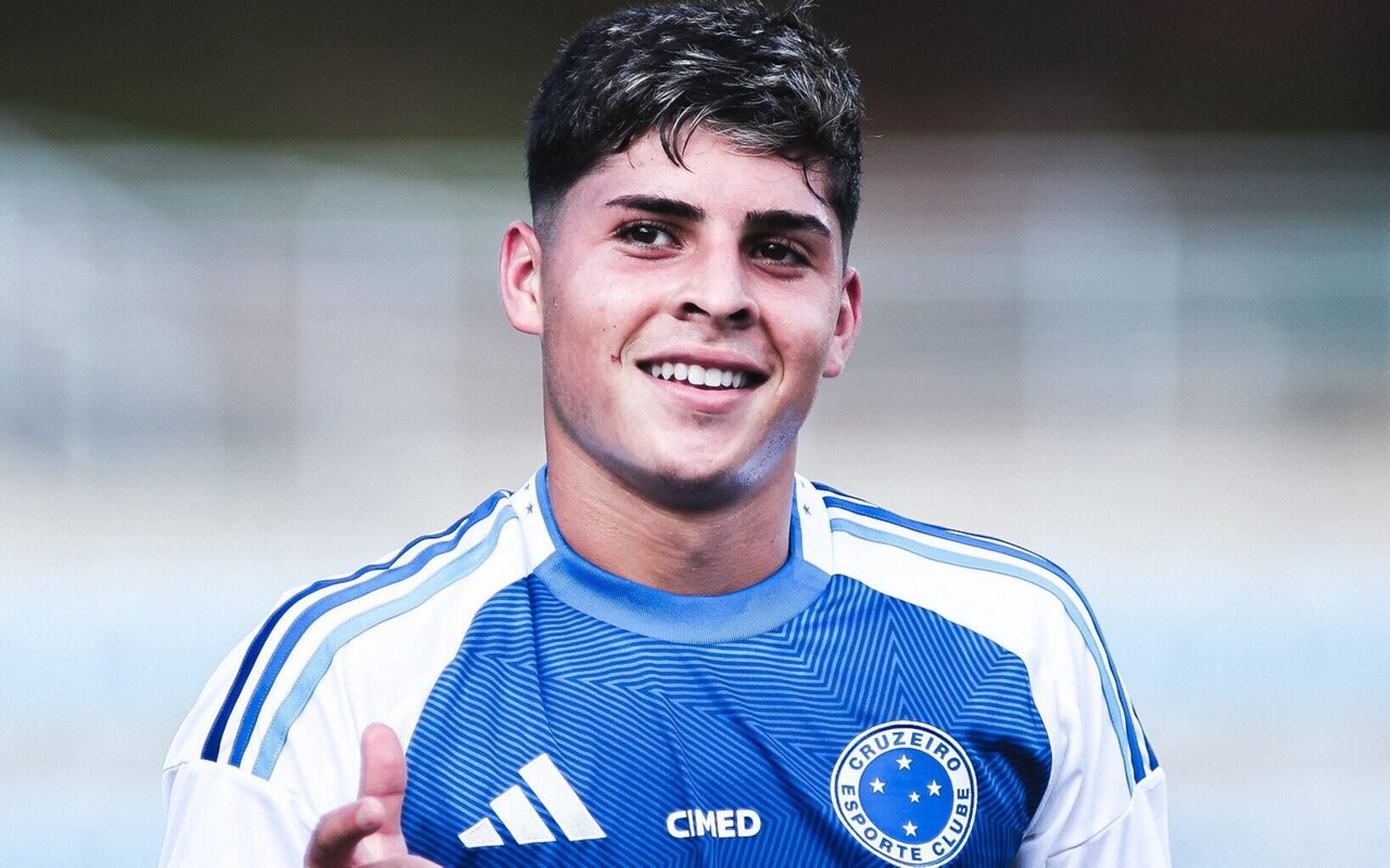 Baptistella, artilheiro e líder em assistências, é uma das promessas da base do Cruzeiro (Foto: Gustavo Martins/Cruzeiro)