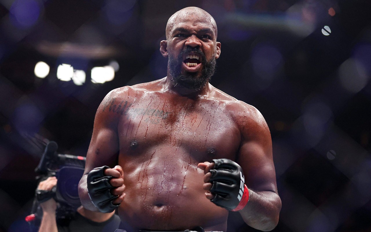 Jon Jones derrotou Stipe Miocic no UFC 309 (Foto: Sarah Stier/AFP)
