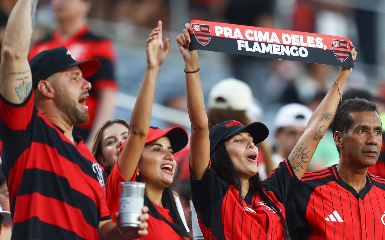 Torcida rubro-negra presente em grande número neste Mundial de Clubes (Foto: Gilvan de Souza/Flamengo)