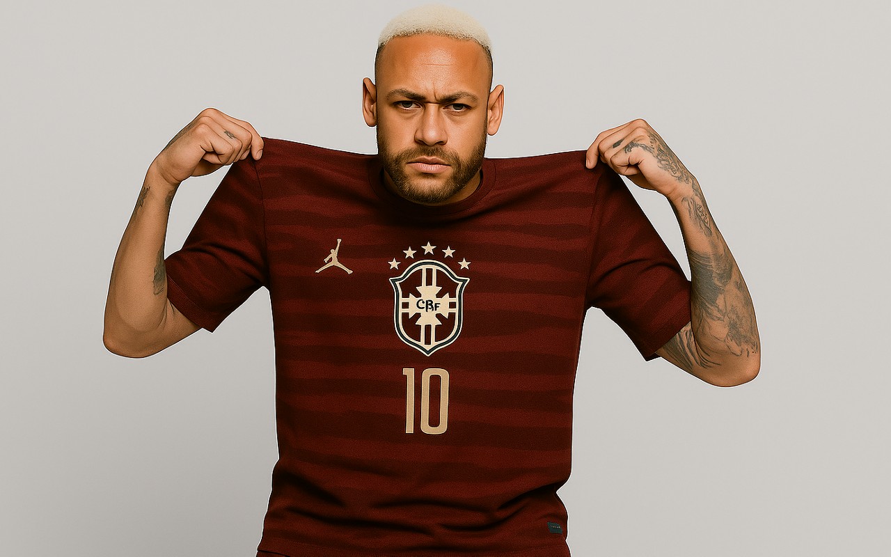 Ilustração da possível nova camisa do Brasil (Foto: Chat GPT)