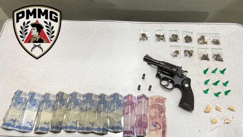 Jovem é preso por tráfico e porte ilegal de arma em Montes Claros