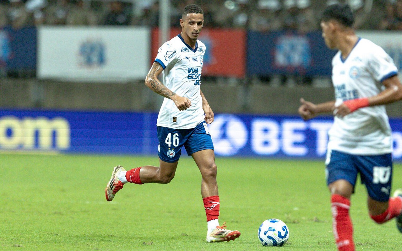 Juba em ação contra o Corinthians (Foto: Rafael Rodrigues / EC Bahia)