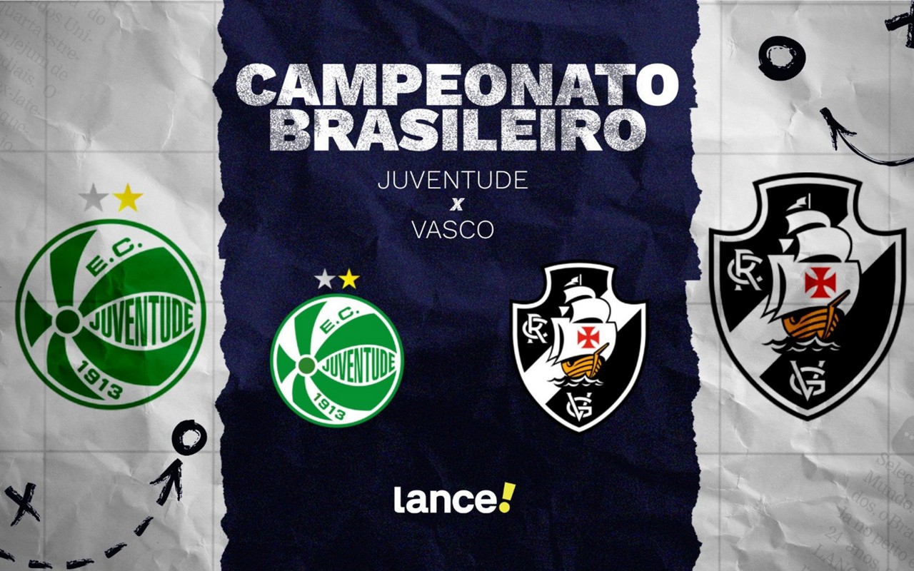 Juventude e Vasco se enfrentam no Alfredo Jaconi (Foto: Arte/Lance!)