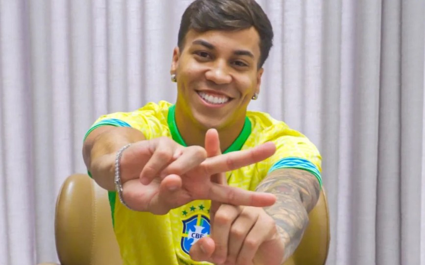 Kaio Jorge comemora primeira convocação para a Seleção Brasileira principal (Foto: Divulgação)