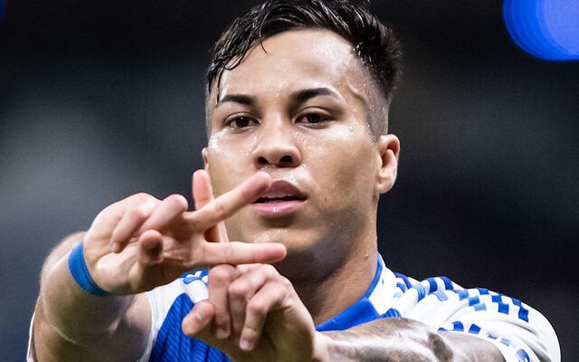 Kaio Jorge pode assumir a artilharia do Brasileirão nesta quinta-feira (12), no jogo contra o Vitória (Foto: Gustavo Aleixo/Cruzeiro)