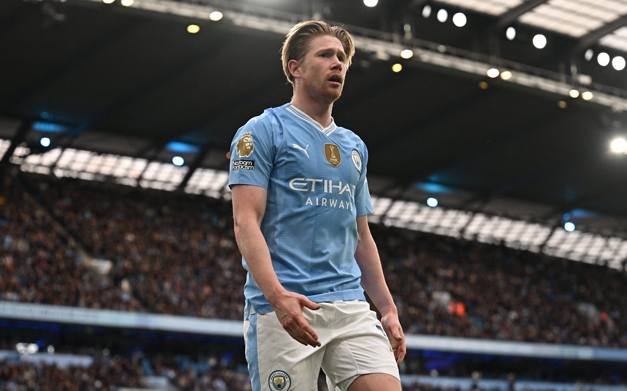 Kevin de Bruyne em ação pelo Manchester City (Foto: Paul Ellis / AFP)