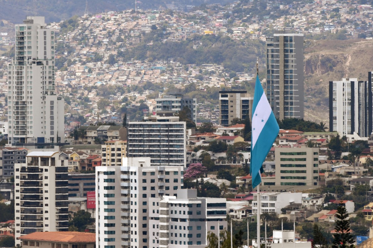 Imagem geral de Tegucigalpa, capital de Honduras (ORLANDO SIERRA/AFP)