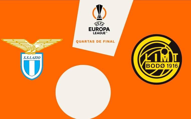 Lazio e Bodo/Glimt: jogo de volta das quartas de Europa League (Foto: Arte/Lance!)