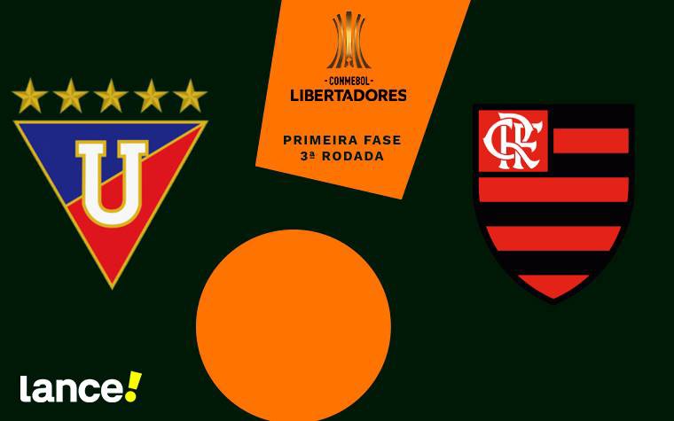 LDU e Flamengo se enfrentam nesta terça-feira (Foto: Arte/Lance!)