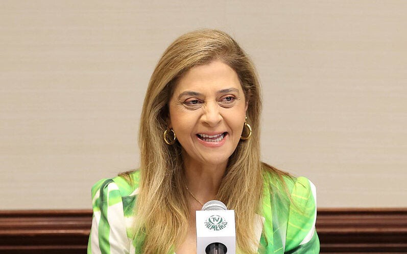 Leila Pereira, presidente do Palmeiras (Foto: Cesar Greco/Palmeiras/by Canon)