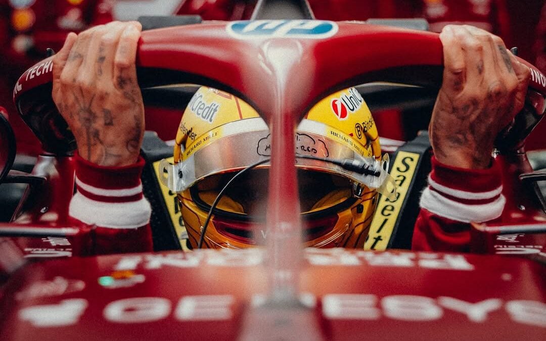 Lewis Hamilton na pré-temporada com a Ferrari (Foto: Reprodução/Ferrari)