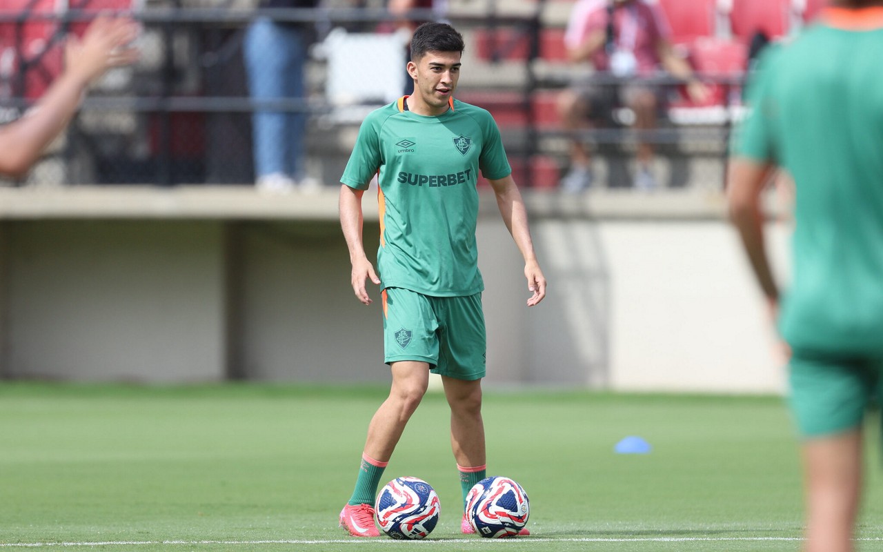 Lezcano em seu primeiro dia de treino em Colúmbia, na Carolina do Sul (Foto: Marcelo Gonçalves/FFC)